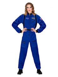 Carnival Party Kombinezon kostiumowy "Astronaut" w kolorze niebieskim rozmiar: M. Niebieskie kombinezony damskie Carnival Party, m, bez wzorów, bez kołnierzyka, bez ramiączek. Za 108.99 zł.