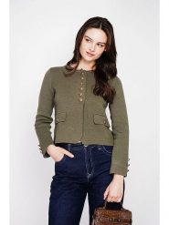 C& Jo Kardigan w kolorze khaki rozmiar: 40. Brązowe kardigany damskie C& Jo, bez wzorów. Za 135.17 zł.