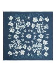 Calvin Klein Chusta LV04F8094G Niebieski. Niebieskie chusty damskie Calvin Klein, bez wzorów, z wiskozy. Za 249.99 zł.