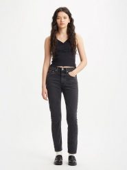 Levi's Dżinsy "501" - Skinny fit - w kolorze czarnym rozmiar: W30/L32. Czarne jeansy damskie Levi's, z podwyższonym stanem. Za 167.28 zł.