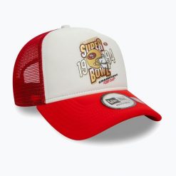 Czapka z daszkiem New Era Superbowl Trucker San Francisco 49ERS. Czerwone czapki z daszkiem damskie New Era, bez wzorów. Za 129.99 zł.