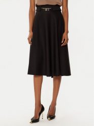 Rinascimento Spódnica midi CFC0121918003 Czarny Regular Fit. Czarne spódnice damskie Rinascimento, s, bez wzorów, z syntetyku, midi. Za 479.99 zł.