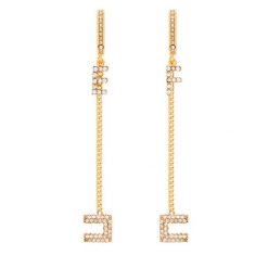 Kolczyki Elisabetta Franchi. Żółte kolczyki damskie Elisabetta Franchi, złote. Za 1,199.00 zł.