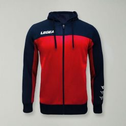 Kurtka Flex do biegania i treningu niebiesko-czerwona. Czerwone kurtki damskie LEGEA, xl, bez wzorów, z bawełny, bez kaptura. Za 72.00 zł.