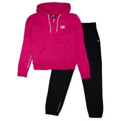 Bluza z kaptur na co dzień na siłownię. Czarne bluzy damskie LEONE 1947 APPAREL, bez wzorów, z bawełny, bez kaptura. W wyprzedaży za 112.15 zł.