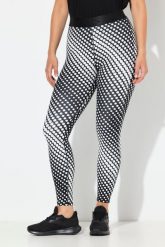 Damskie Legginsy sportowe kropki szybkoschnące elastyczny pas. Czarne legginsy damskie Ulla Popken, plus size, bez wzorów, z bawełny. Za 199.99 zł.
