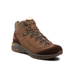 Wysokie buty trekkingowe Lomer Sella MTX Nubuck. Brązowe obuwie trekkingowe damskie Lomer, z nubiku, bez zapięcia. W wyprzedaży za 499.99 zł.