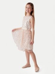 Guess Sukienka elegancka J6RK23 KD580 Złoty Regular Fit. Żółte sukienki dziewczęce Guess, z aplikacjami, z syntetyku, bez ramiączek. Za 289.99 zł.