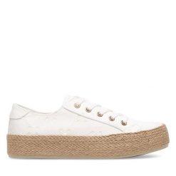 Trampki Jenny Fairy. Białe trampki damskie Jenny Fairy, bez wzorów, bez zapięcia. Za 99.99 zł.