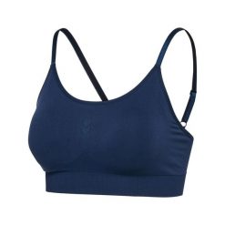 Biustonosz dla kobiet Hummel. Niebieskie biustonosze sportowe damskie Hummel, bez wzorów. Za 181.50 zł.