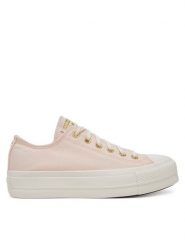 Converse Trampki Chuck Taylor All Star Lift Platform Gold A12584C Różowy. Czerwone trampki damskie Converse, bez wzorów, z materiału, bez zapięcia. Za 259.99 zł.