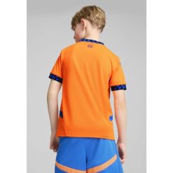 Młodzieżowa koszulka Olympique Marsylia 24/25 PUMA. Brązowa bluzki damskie Puma, m, bez wzorów, bez kołnierzyka, bez ramiączek. Za 301.00 zł.