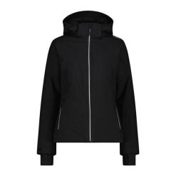 Damska bluza z kapturem na zamek CMP. Czarne bluzy damskie CMP, na zimę, xs, bez wzorów, z lycry, z kapturem. Za 419.70 zł.