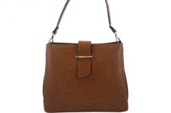 Elegancki kuferek skórzany BARBERINI'S j. brązowy 752/2-12. Brązowe kuferki damskie Barberinis, bez wzorów, ze skóry, bez dodatków. Za 319.99 zł.