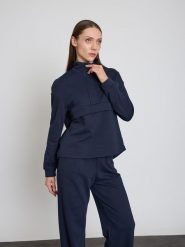 BGN Bluza w kolorze granatowym rozmiar: 34. Niebieskie bluzy damskie BGN, bez wzorów, bez kaptura. Za 100.99 zł.