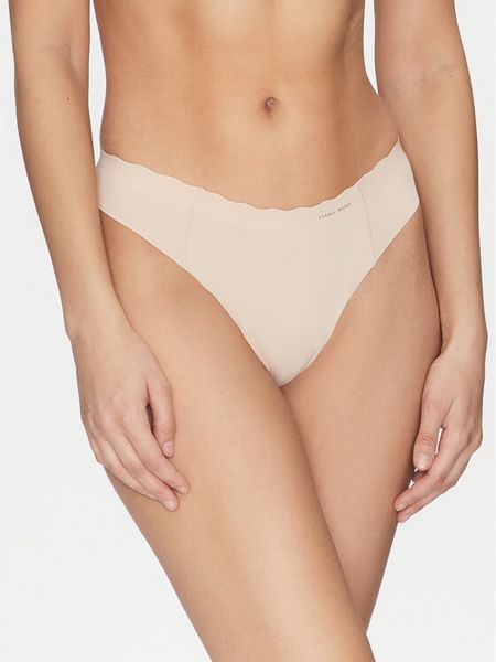 Ysabel Mora Stringi 19338 Beżowy. Brązowe stringi ysabel mora, bez wzorów, z nylonu. Za 39.99 zł.