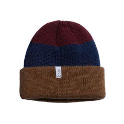 Czapka zimowa COAL FRENA dirt brown stripe. Brązowe czapki damskie COAL, na zimę, bez wzorów. Za 39.00 zł.