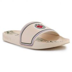 Klapki damskie Puma Iberty Leadcat 2.0. Brązowe klapki damskie Puma, bez wzorów, z materiału, bez obcasa, bez zapięcia. Za 226.00 zł.