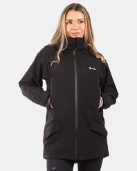 Damski outdoorowy płaszcz Kilpi AYRA-W. Czarne płaszcze damskie Kilpi, m, bez wzorów, z materiału, bez kaptura. Za 731.89 zł.