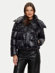 Patrizia Pepe Kurtka puchowa 2O0050/A9M0-K103 Czarny Regular Fit. Czarne kurtki damskie Patrizia Pepe, m, bez wzorów, z puchu, bez kaptura. Za 2,189.00 zł.
