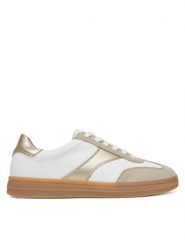 Remonte Sneakersy D2C01-81 Biały. Białe obuwie sportowe damskie Remonte, ze skóry, bez zapięcia. Za 379.99 zł.