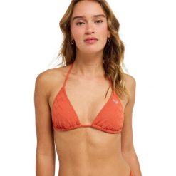 Trójkątny stanik bikini dla Kobiety CURRENT COOLNESS TIKI TRI Pomarańczowy. Brązowe bikini Roxy, bez wzorów, z elastanu. Za 129.99 zł.