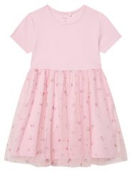 NAME IT Sukienka codzienna Hamina 13238152 Różowy Slim Fit. Czerwone sukienki dziewczęce Name it, bez wzorów, z bawełny, bez ramiączek, proste. Za 99.99 zł.