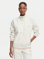 Guess Bluza V5YQ03 KB212 Kremowy Regular Fit. Białe bluzy damskie Guess, l, z aplikacjami, z syntetyku, bez kaptura. Za 434.99 zł.