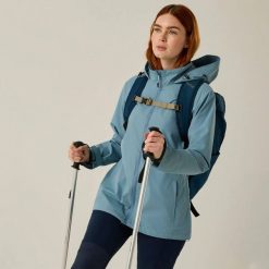 Damska Kurtka Daysha II Wodoodporna. Niebieskie kurtki damskie Regatta, l, bez wzorów, z materiału, z kapturem. Za 399.99 zł.
