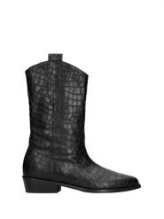 L37 Kowbojki w kolorze czarnym rozmiar: 40. Czarne botki damskie L37, ze skóry, eleganckie, bez obcasa, bez zapięcia. Za 434.99 zł.