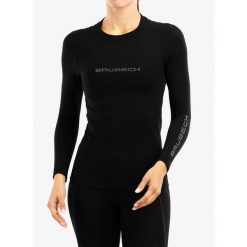 Bluza termoaktywna damska Brubeck 3D Run PRO LS Shirt. Czarne bluzy damskie Brubeck, bez wzorów, bez kaptura. Za 140.99 zł.