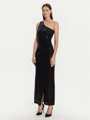 Morgan Sukienka wieczorowa 242-RSHOK Czarny Slim Fit. Czarne sukienki damskie Morgan, bez wzorów, z syntetyku, wizytowe, bez ramiączek. Za 249.99 zł.