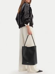 GINO ROSSI Torebka C-LDA8552 Czarny. Czarne torebki klasyczne damskie Gino Rossi, z materiału, bez dodatków. Za 229.99 zł.