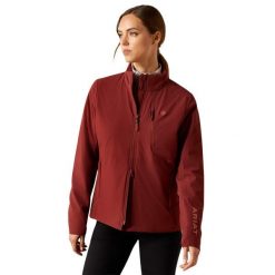 Damska kurtka jeździecka zapinana na zamek Ariat Rion StretchShell Insulated. Brązowe kurtki damskie Ariat, m, bez wzorów, z materiału, bez kaptura. Za 593.20 zł.