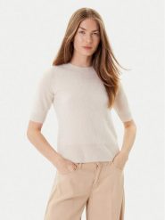 Marella Sweter Jim 2523366075 Écru Regular Fit. Swetry klasyczne damskie Marella, m, z wełny, bez kołnierzyka. Za 899.99 zł.