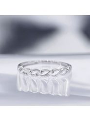 CARATELLI Złoty pierścionek "Beautiful Twist" z diamentami rozmiar: 50. Szare pierścionki damskie CARATELLI, z diamentem, złote. Za 1,065.99 zł.