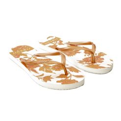 Japonki plażowe damskie Rip Curl Oceans Together 172. Białe klapki damskie Rip Curl, bez wzorów, bez obcasa, bez zapięcia. Za 39.99 zł.