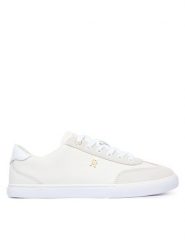 Tommy Hilfiger Sneakersy Th Chic Low Vulc FW0FW09391 Kremowy. Białe obuwie sportowe damskie Tommy Hilfiger, ze skóry, bez zapięcia. Za 409.99 zł.
