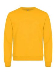 Clique Bluza unisex Basic Roundneck — stabilny materiał, lemon. Żółte bluzy damskie CLIQUE, l, bez wzorów, z bawełny, bez kaptura. Za 158.26 zł.