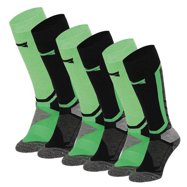 Skarpety snowboardowe Xtreme, 6 par, Multi Zielony. Czarne skarpetki damskie XTREME SOCKSWEAR, bez wzorów. Za 329.80 zł.