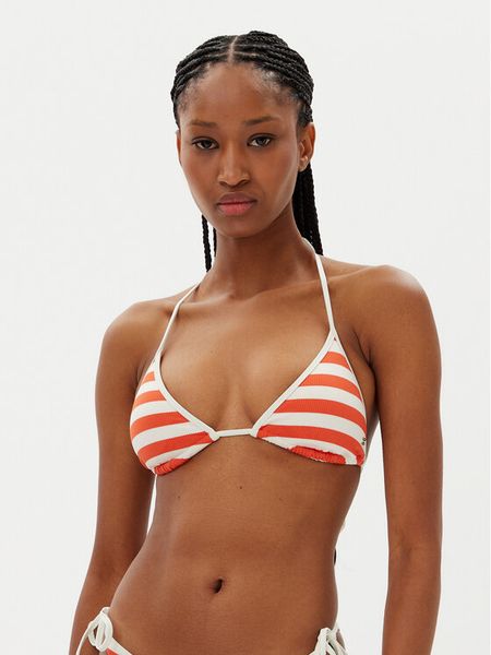 Tommy Hilfiger Góra od bikini UW0UW05901 Pomarańczowy. Brązowe bikini Tommy Hilfiger, bez wzorów, z syntetyku. Za 139.99 zł.