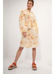 Josephine & Co Sukienka "Geike" w kolorze żółtym rozmiar: 42. Żółte sukienki damskie Josephine & Co, bez wzorów, z bawełny, bez ramiączek. Za 308.18 zł.