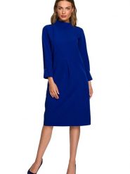 Stylove Sukienka w kolorze niebieskim rozmiar: L. Niebieskie sukienki damskie Stylove, bez wzorów, bez ramiączek. Za 118.84 zł.
