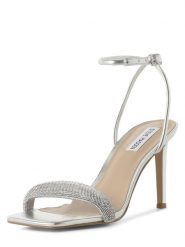 Steve Madden Sandały - Entice-R Kobiety Syntetyczny srebrny, 41. Szare sandały damskie Steve Madden, bez wzorów, z syntetyku, bez obcasa, bez zapięcia. Za 599.95 zł.