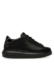 KARL LAGERFELD Sneakersy Kapri KL62518 Czarny. Czarne obuwie sportowe damskie KARL LAGERFELD, ze skóry, bez zapięcia. Za 529.99 zł.