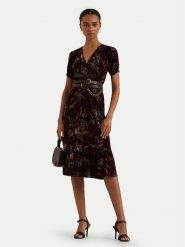 LAUREN RALPH LAUREN Sukienka codzienna 250951435001 Bordowy Regular Fit. Czerwone sukienki damskie Lauren Ralph Lauren, bez wzorów, z syntetyku, bez ramiączek. Za 559.99 zł.