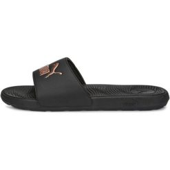 Klapki basenowe dla dorosłych Puma Cool Cat 2.0. Czarne klapki damskie Puma, bez wzorów, z gumy, bez obcasa, bez zapięcia. Za 135.00 zł.