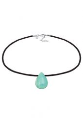 Elli PREMIUM Damski wisiorek Choker Drop Satin z turkusowym kamieniem szlachetnym ze srebra próby 925 Sterling Silver Naszyjniki 1 ct. Niebieskie naszyjniki damskie Elli PREMIUM, srebrne. Za 293.99 zł.