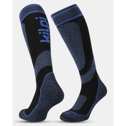 Uniseksowe skarpetki narciarskie do kolan Kilpi ANXO-U. Niebieskie skarpetki damskie Kilpi, bez wzorów. Za 153.53 zł.
