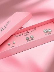 Created with Love 3-częściowy zestaw kolczyków-wkrętek "Sophia " z cyrkoniami rozmiar: onesize. Szare kolczyki damskie Created with Love, z cyrkonią, srebrne. Za 56.99 zł.